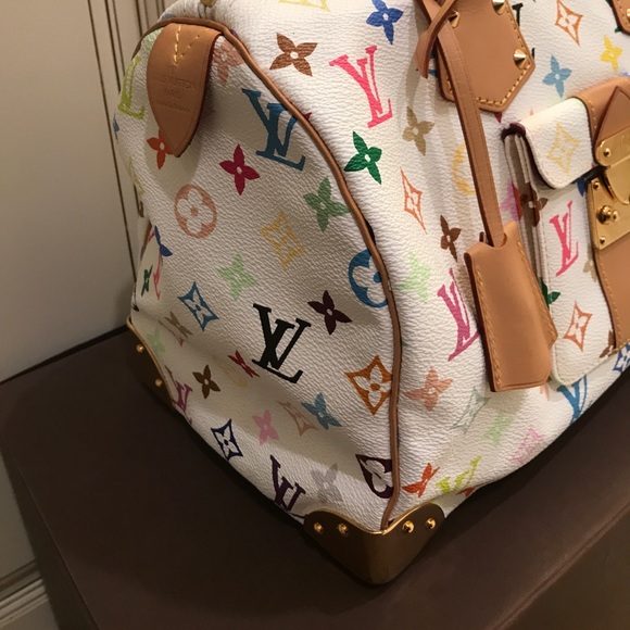 100% Auth Louis Vuitton Multi color Speedy - Picture 3 of 8