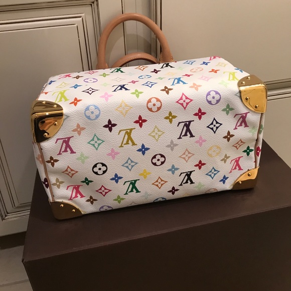 100% Auth Louis Vuitton Multi color Speedy - Picture 5 of 8