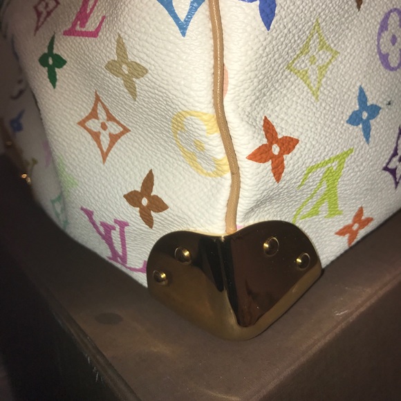 100% Auth Louis Vuitton Multi color Speedy - Picture 7 of 8