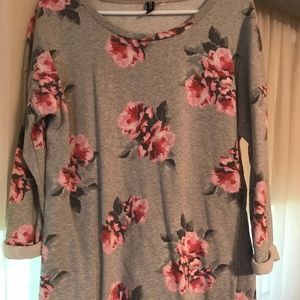 Divided H&M - Floral Scoop Sweater