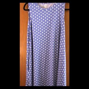 Honey & Lace Sunnyvale Dress Size M Blue/White
