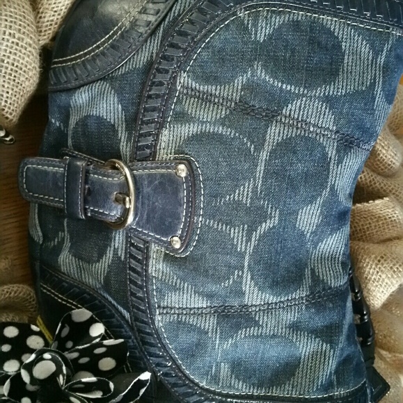 Coach Denim Purse - Picture 1 of 7