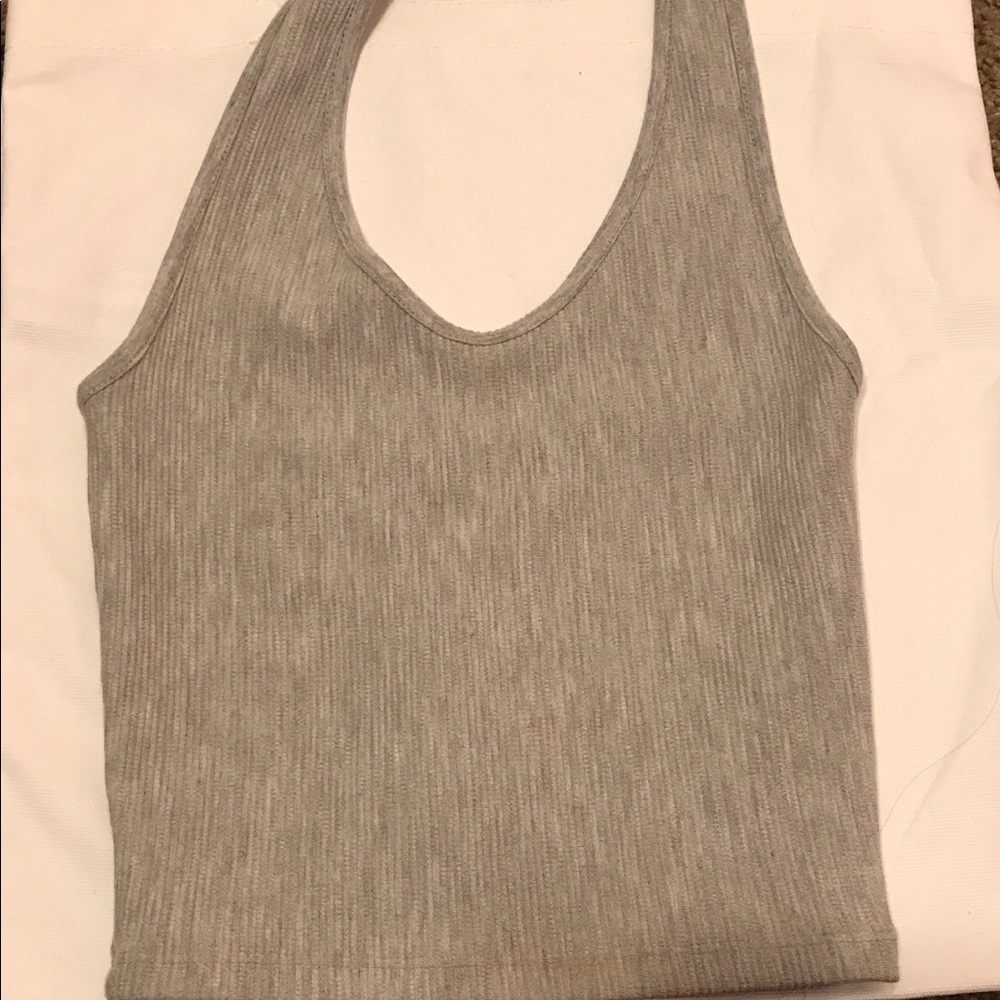 TOPshop grey Halter top