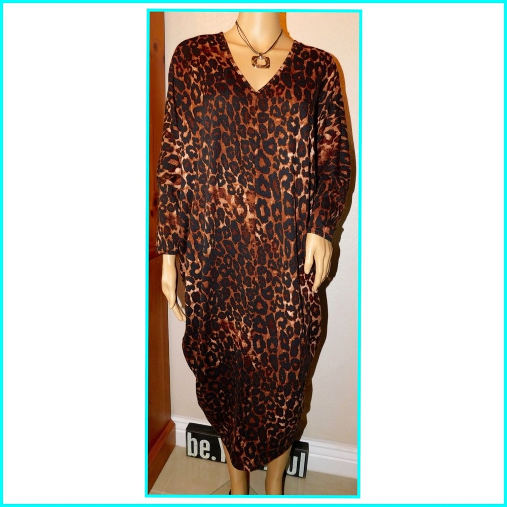 Love Chesley Animal Print Dress Plus Size