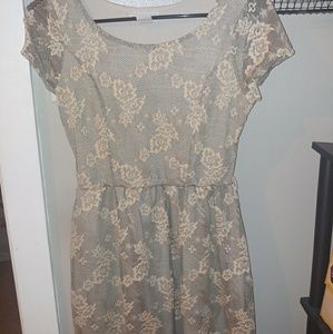 Lace Floral Body Central Dress