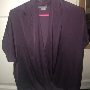 Silk cross over shirt