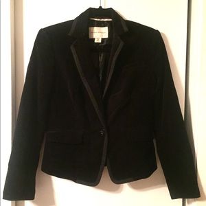Banana Republic Black Velvet Blazer