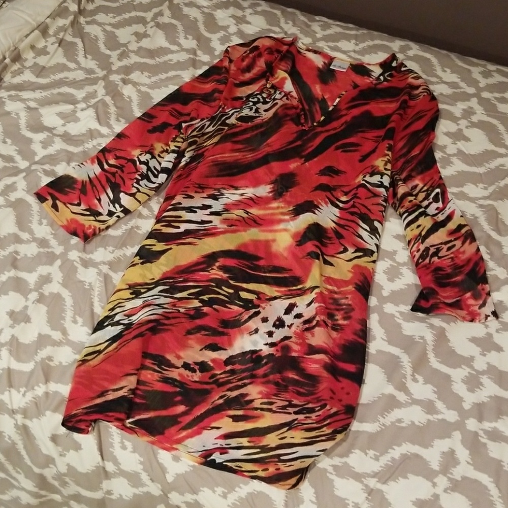 Vibrant, Fun Beach Cover-up