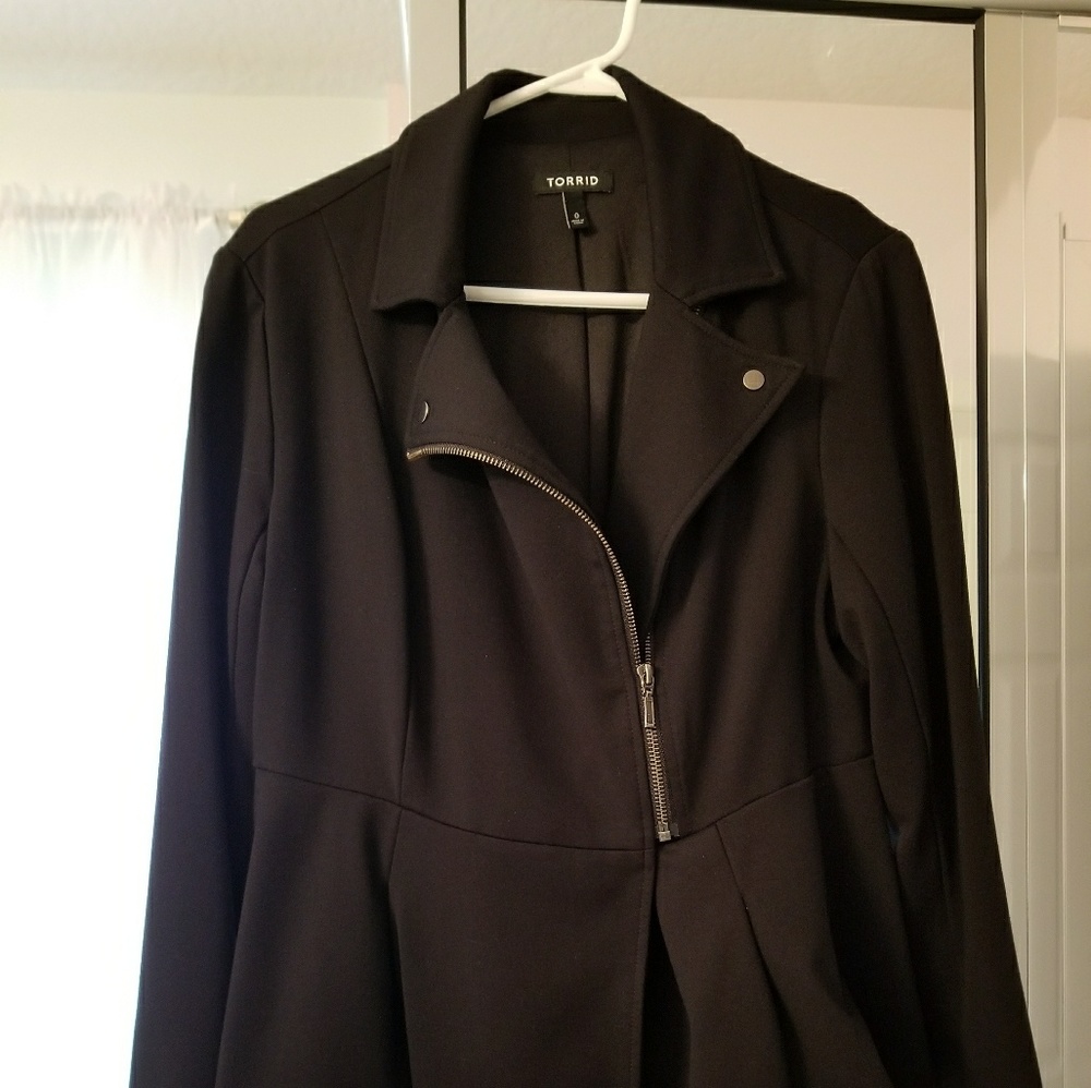 Torrid Peplum Moto Jacket