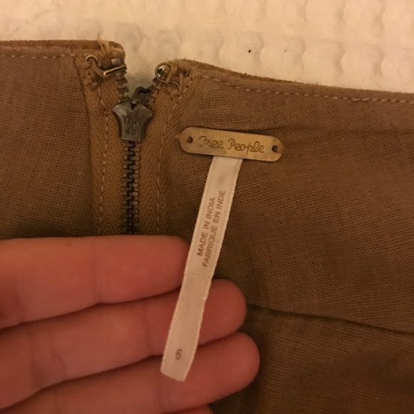 FREE PEOPLE suede skirt - Picture 3 of 6