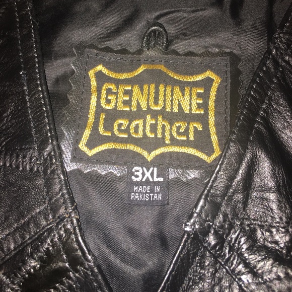 Leather biker vest - Picture 4 of 4