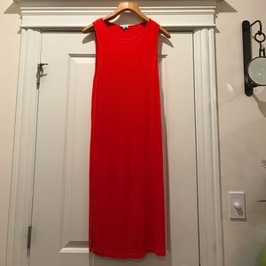 Splendid 2x1 Rib Dress in Firecracker