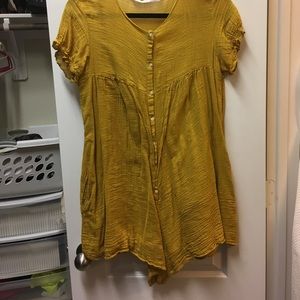 Zara mustard romper