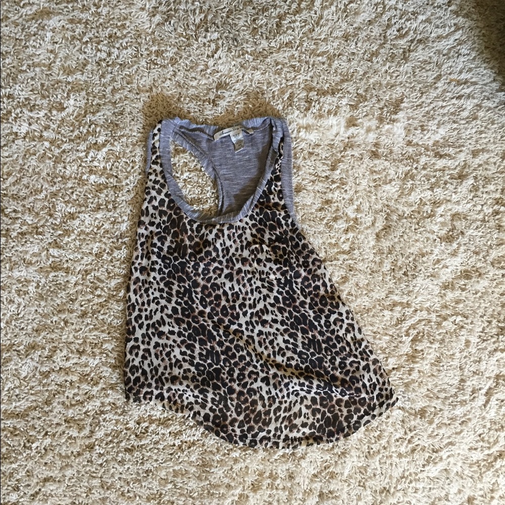 American rag cheetah print tank top