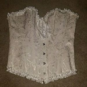 White corset buster