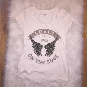 Express angel Wings Beaded Top