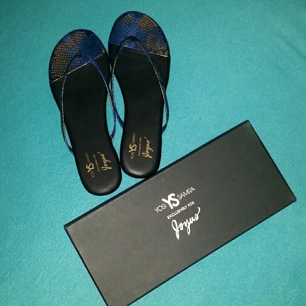 Yosi Samra Roee Sandals in Indigo