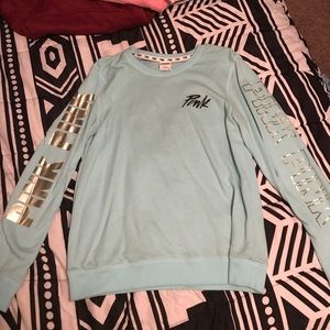 Vs pink sweatshirt with open back