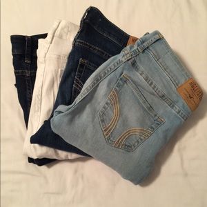 FOUR PAIRS of Hollister Super Skinny Jeans!