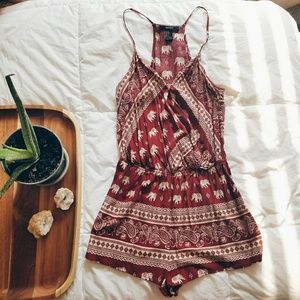 Boho/Indie Elephant Print Romber