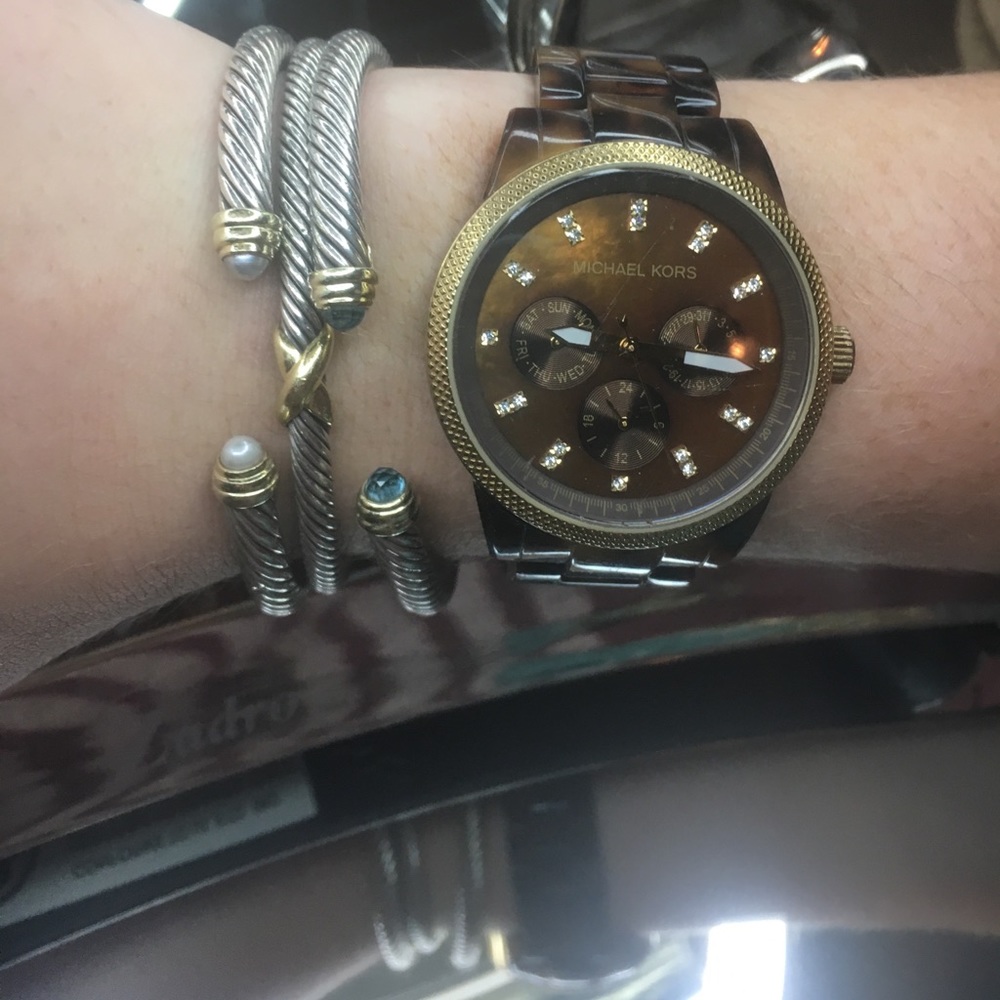 Michael Kors tortoise watch