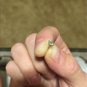 .13 Single princess cut Diamond Earring from Kay's