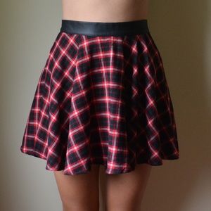 Forever 21 plaid circle skirt