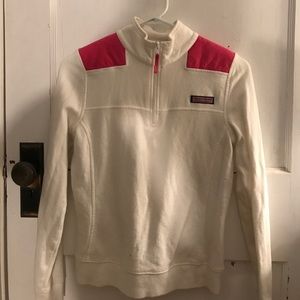 Vineyard Vines white and pink shep shirt XXS