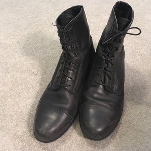 Ariat Scout Paddock Black Lace Boots Size 11m