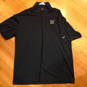 Milwaukee Brewers Nike Golf Polo XL Navy Blue
