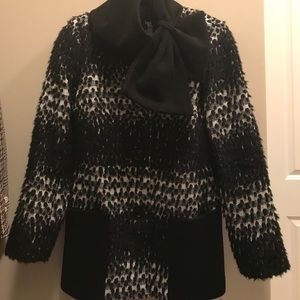 Laura Bernal Alpaca Coat with Detachable Collar