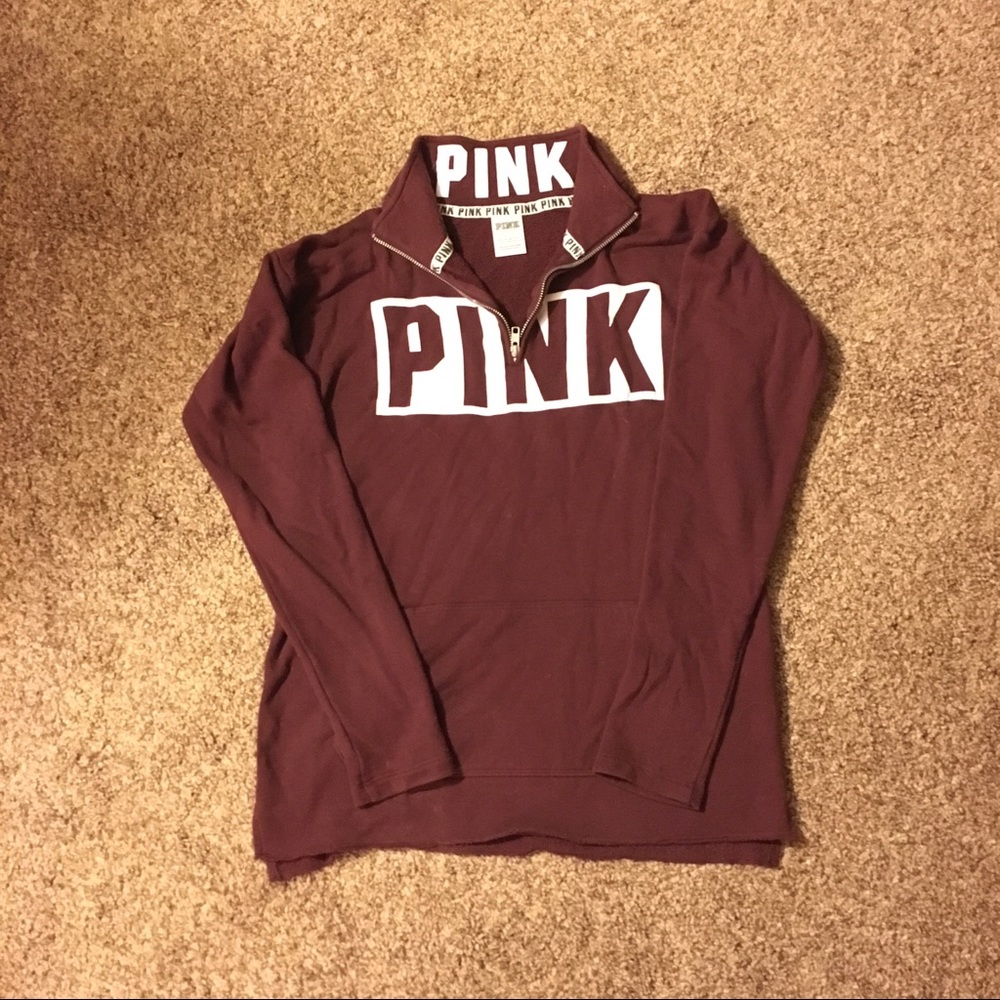 Victoria's Secret PINK Half-Zip Hoodie, Size Small