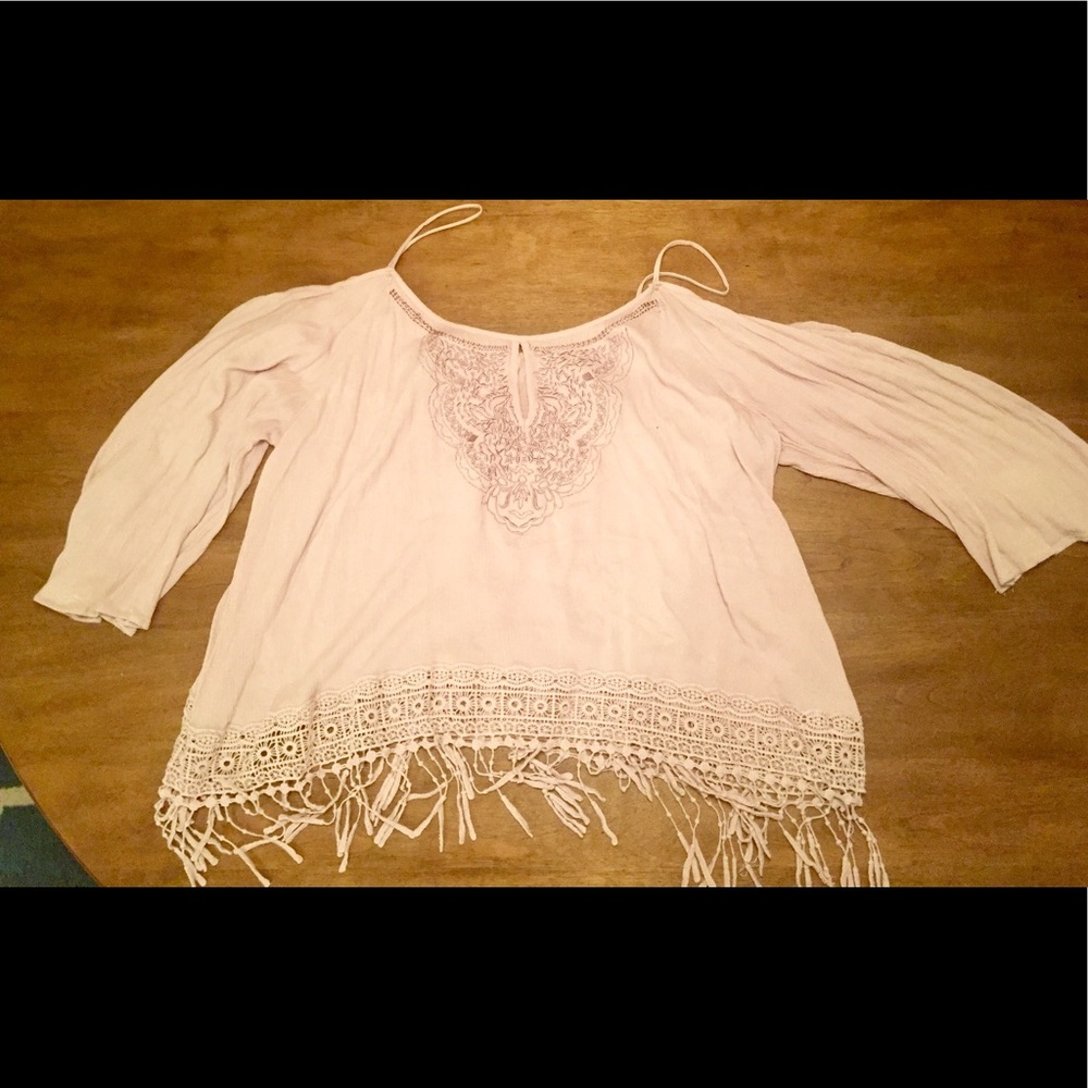Maurice's Plus lavender cold shoulder top!