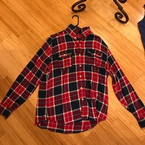 American Eagle Red White and Blue Flannel