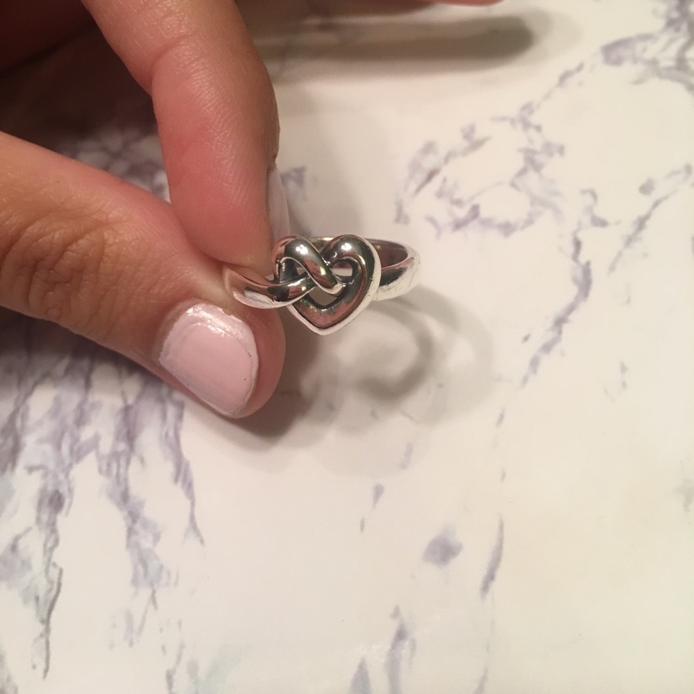 James Avery heart knot ring