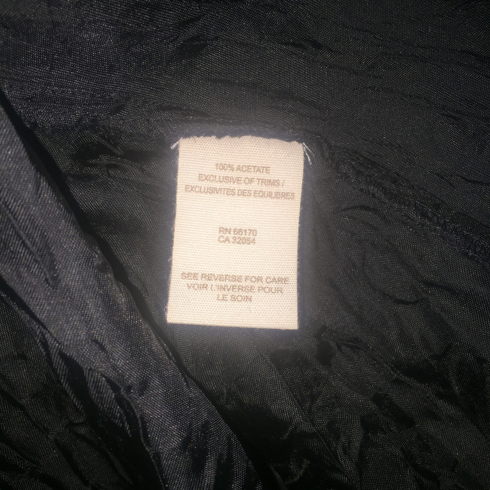 Free People Black/Brown Acetate Krinkle Dress 2 - Picture 7 of 7