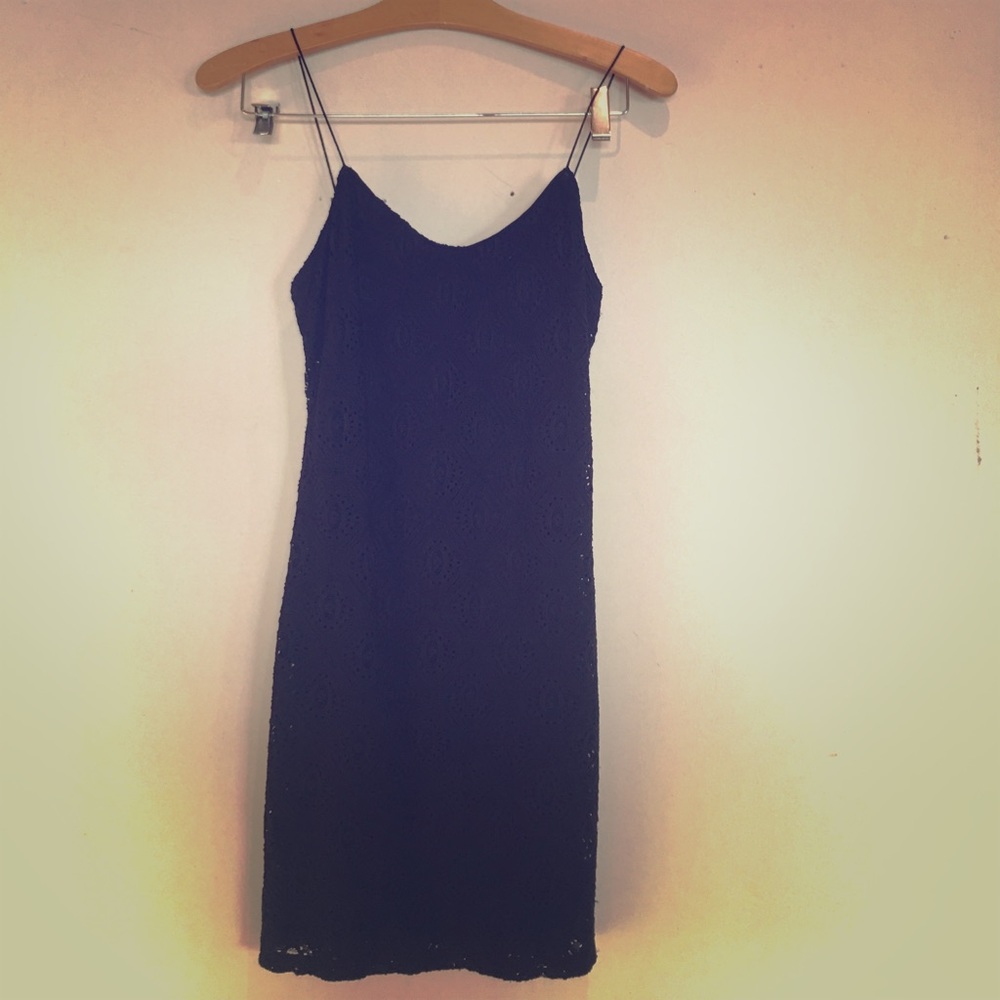 Black lace dress