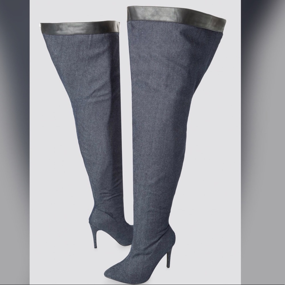 🔥New Ashley Stewart denim boots