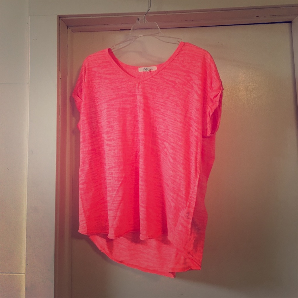 Bright pink t-shirt