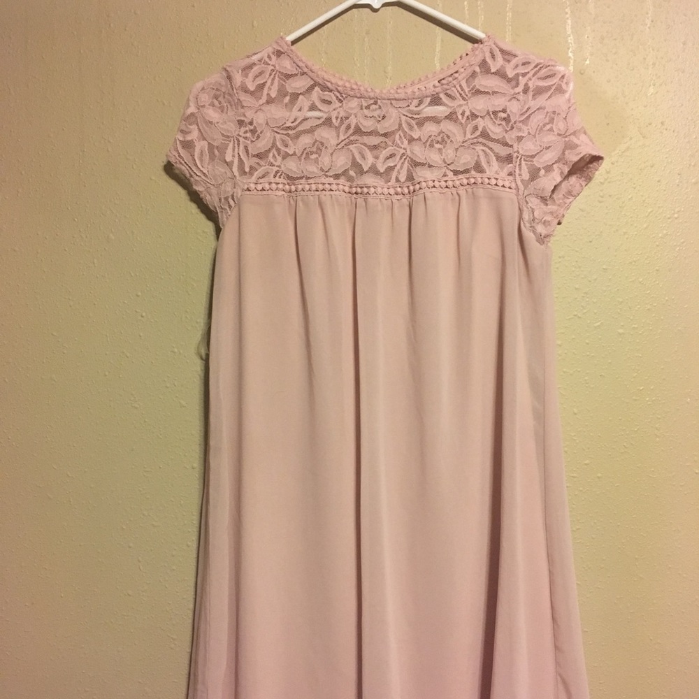 Knee Length Blush Dress