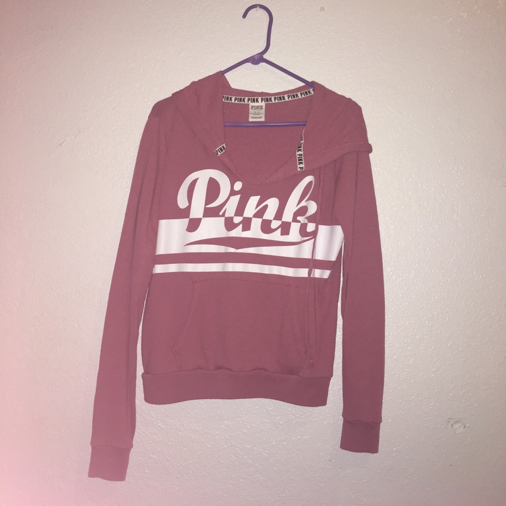 Long sleeve pullover hoodie from PINK/size medium