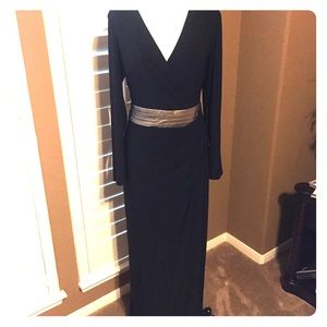 Ralph Lauren Black & Gold Evening Gown