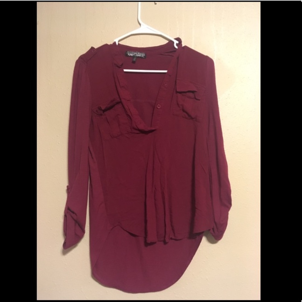 High Low 3/4 Sleeve Shirt