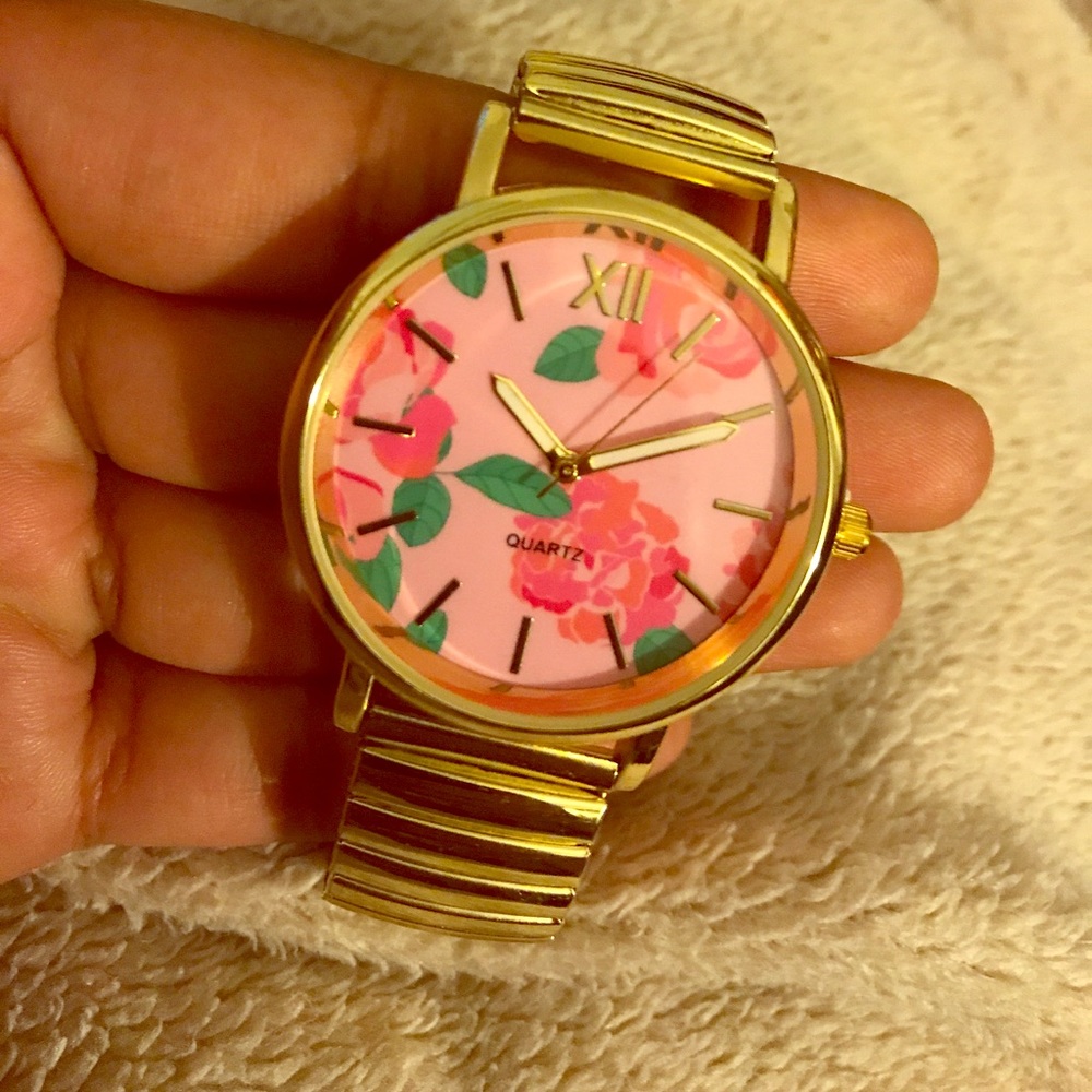 Watch with elastic band