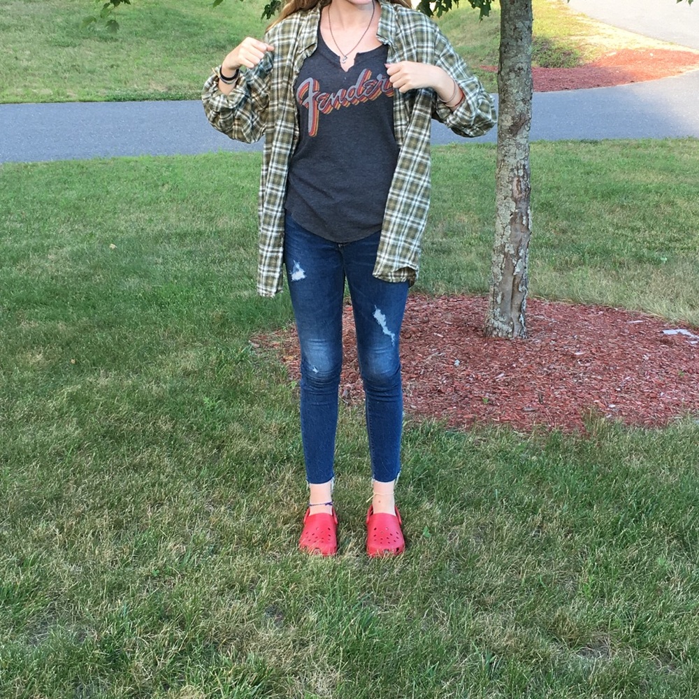 vintage oversized flannel