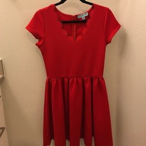 Red cocktail dress. Worn once.