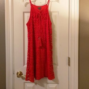 Red Lace Dress NWOT