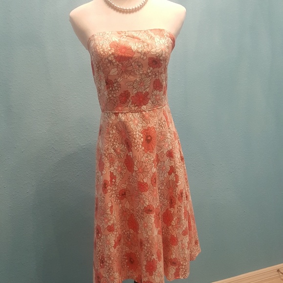 LOFT Dresses & Skirts - Ann Taylor Loft floral strapless dress. 4