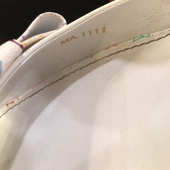 100% Auth Louis Vuitton Multi Colored Heels sz 40 - Picture 7 of 8