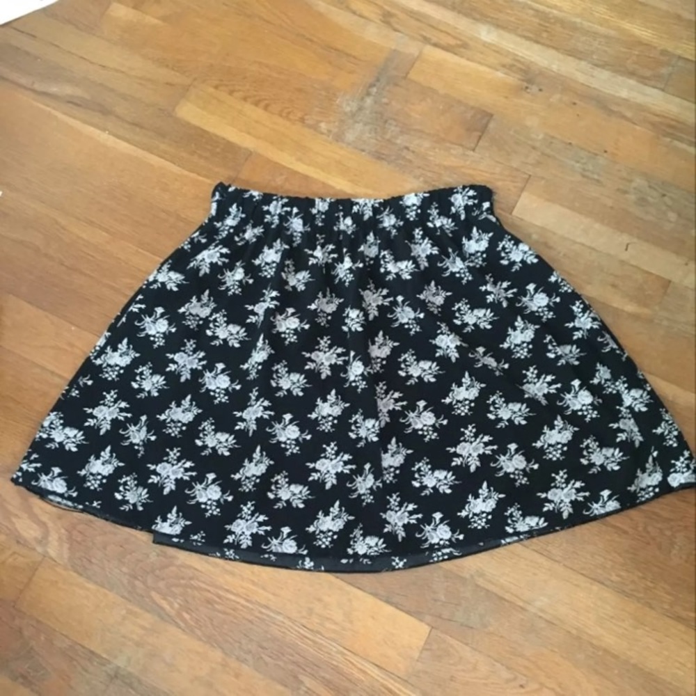 Floral skater skirt